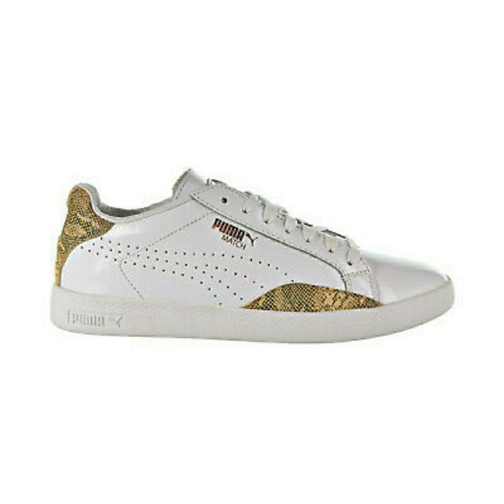 Puma Basic Match White Leather Snakeskin Shoes Goo - image 1